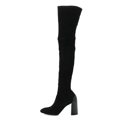 Hermes Velvet Goatskin Betty 60 Boots 36.5 Black 1 of 8