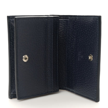 Gucci GG Supreme Monogram Textured Dollar Calfskin Web Ophidia Card Case Beige Blue 5 of 10