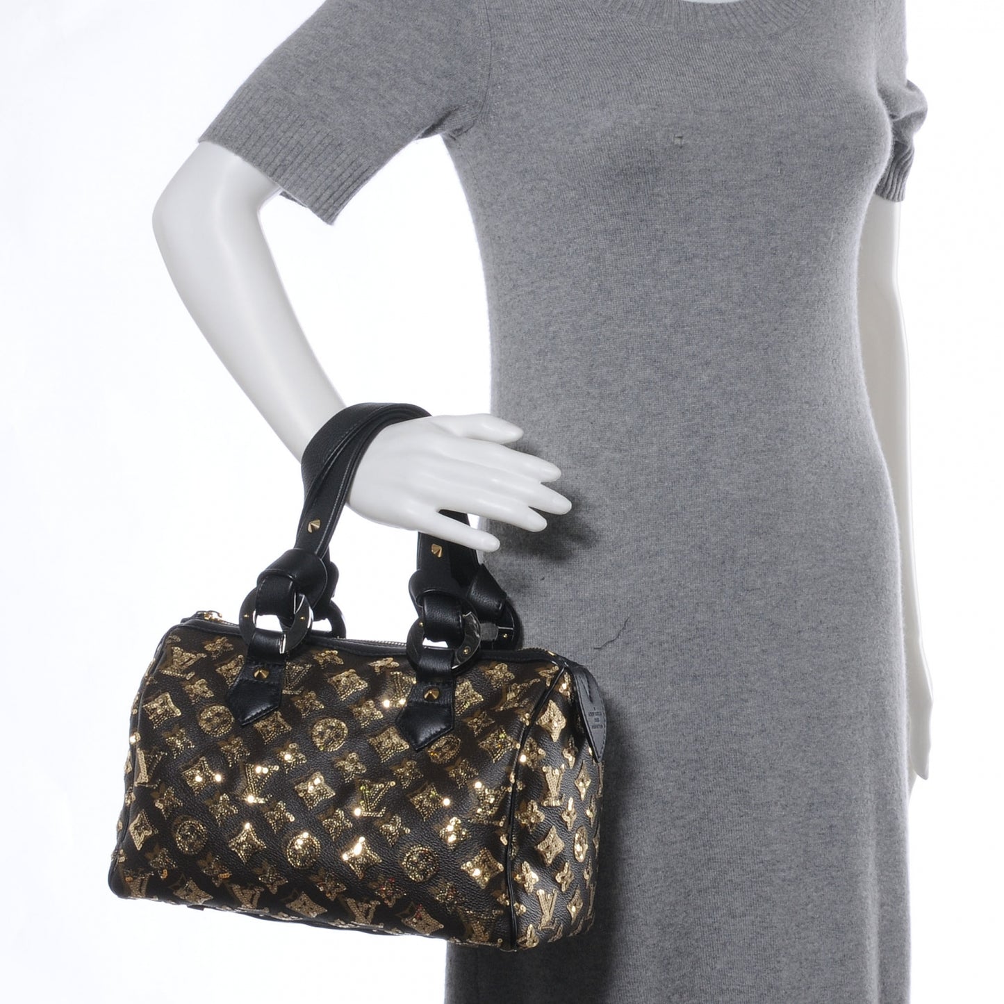 Monogram Sequins Eclipse Speedy 28 Gold