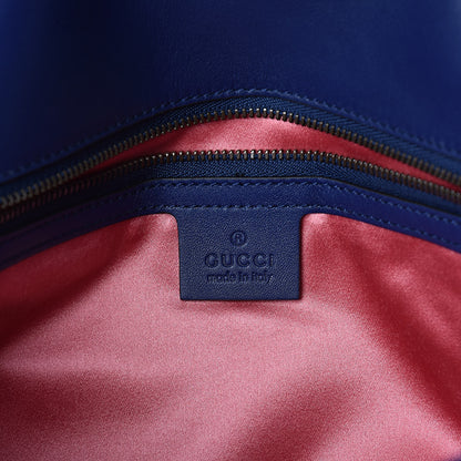Gucci Velvet Matelasse Medium GG Marmont Shoulder Bag Cobalt Blue 6 of 8
