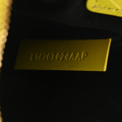 Tom Ford Calfskin Crocodile Embossed Mini Bianca Hobo Acid Yellow 7 of 12