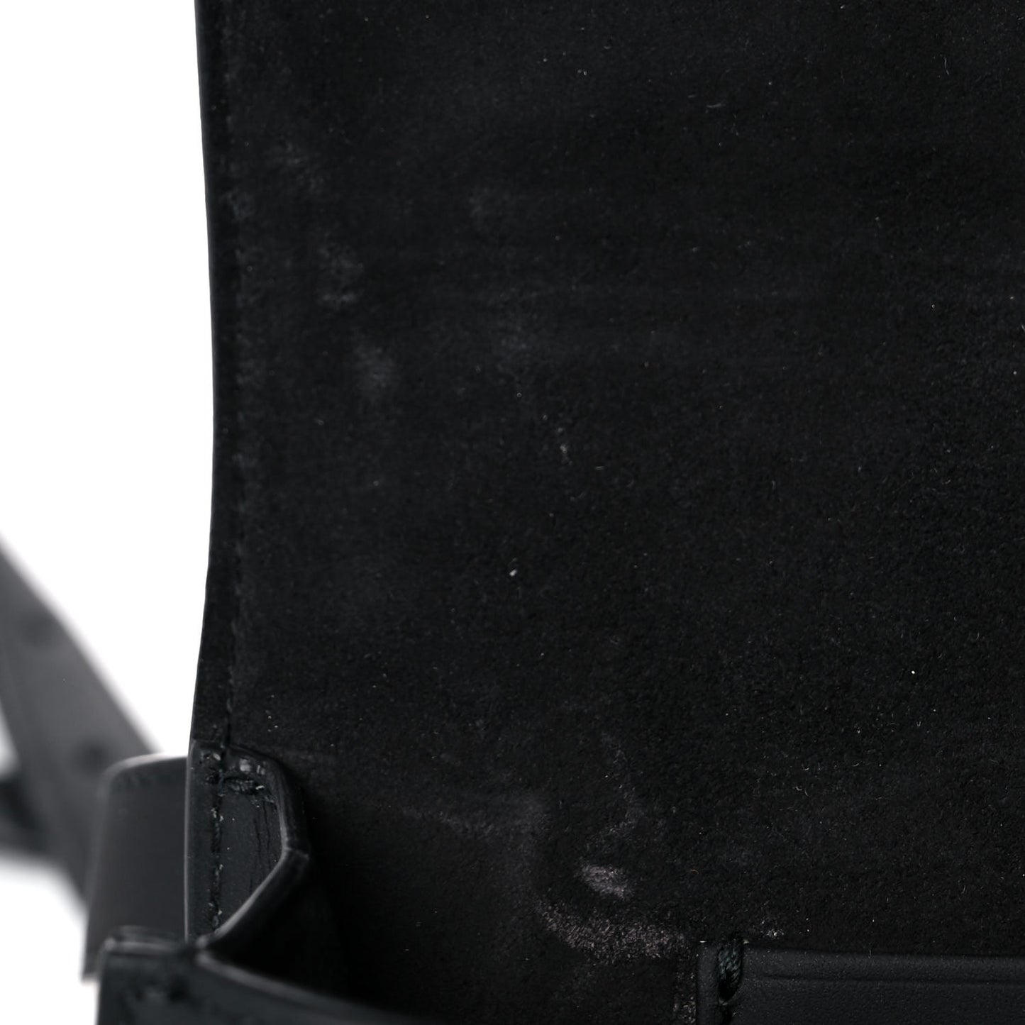 Ultra Matte Calfskin Saddle Belt Bag Black
