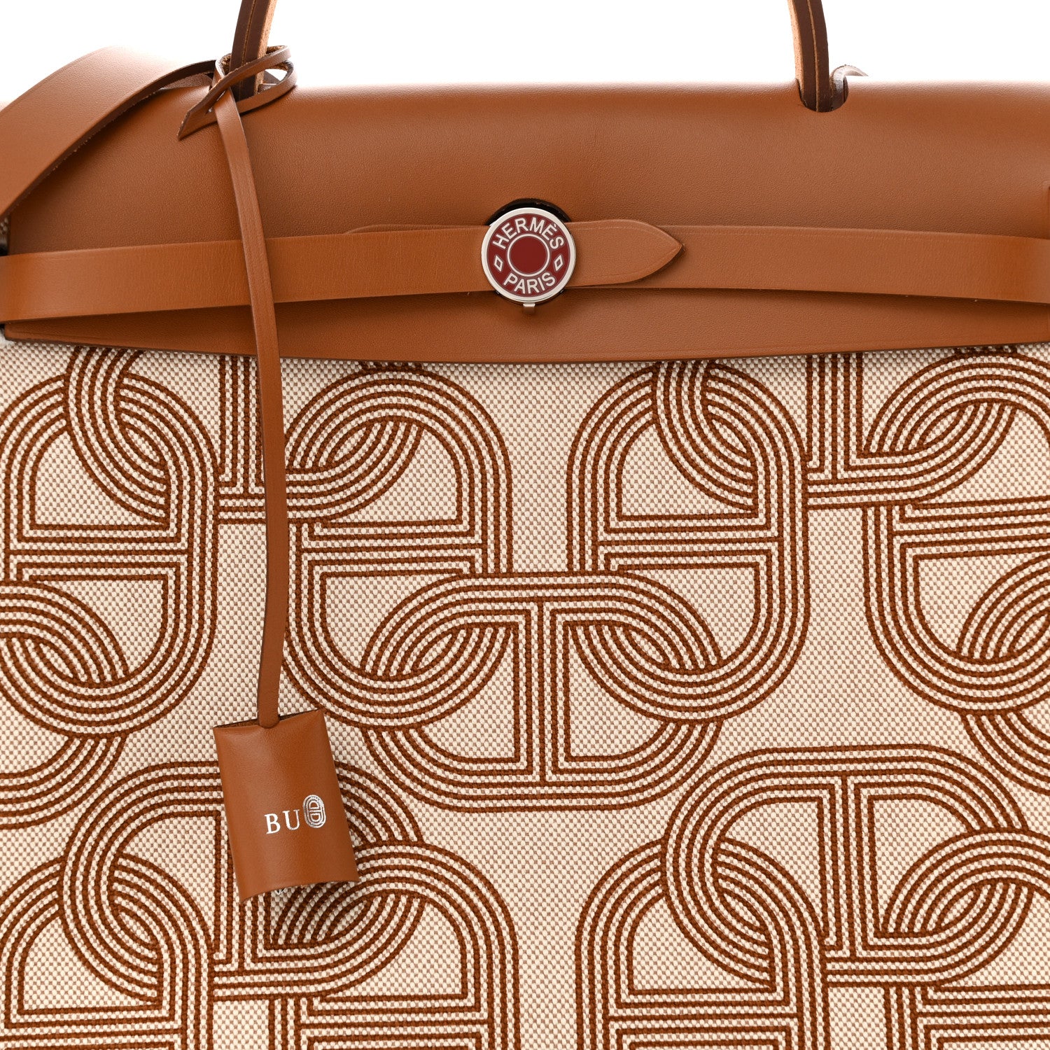 Hermes H Plume Canvas Vache Hunter Circuit 24 Herbag Zip Retourne 31 Fauve Ecru Beige 9 of 12