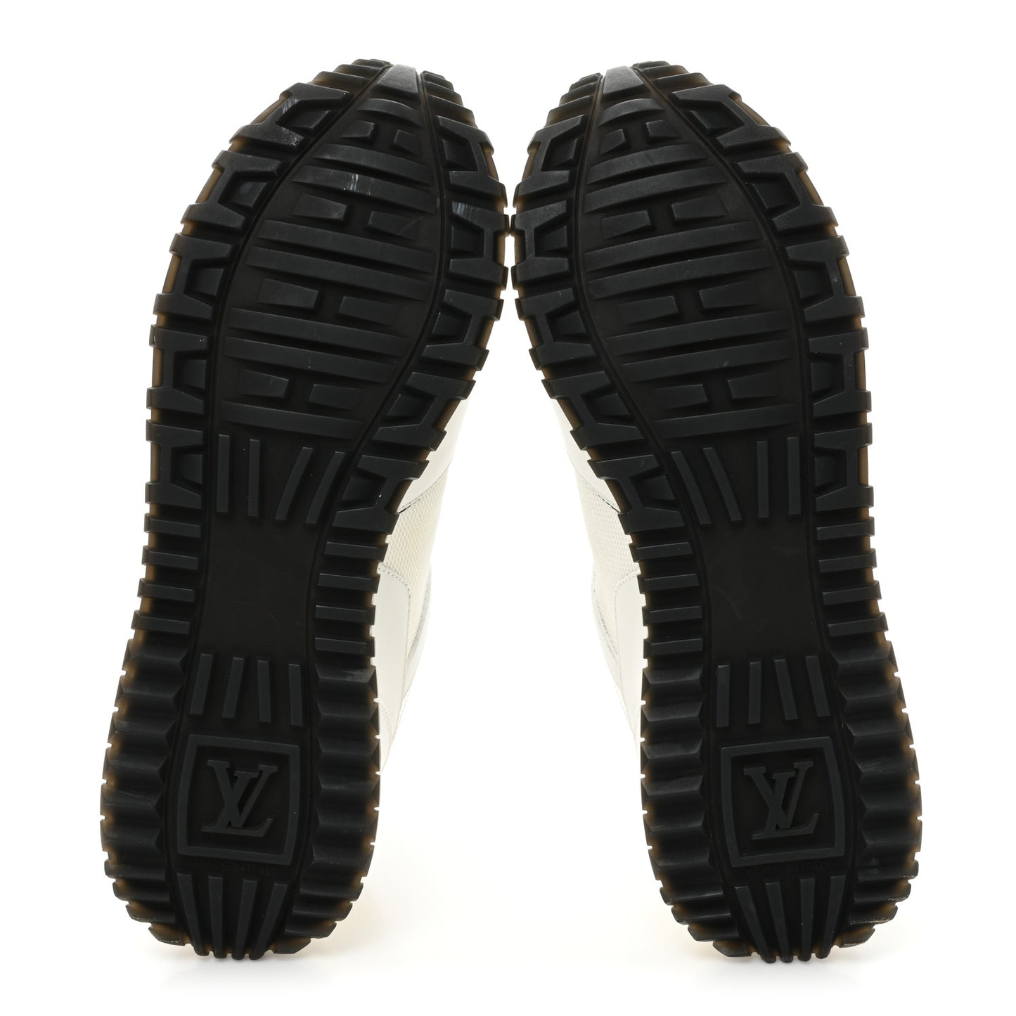 Calfskin Monogram Run Away Sneakers 38 White