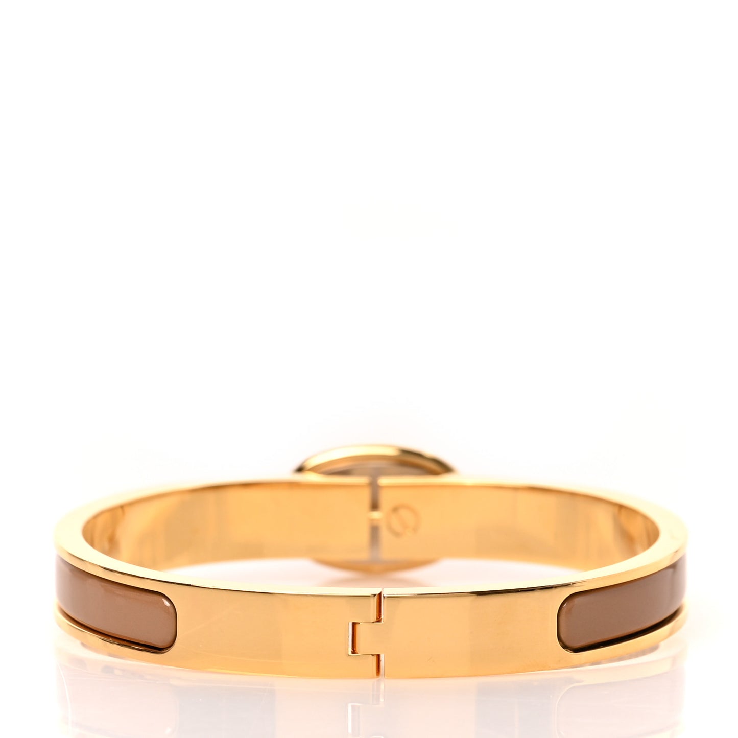 Enamel Mini Farandole Clic Chaine D'Ancre Bracelet Marron Glace