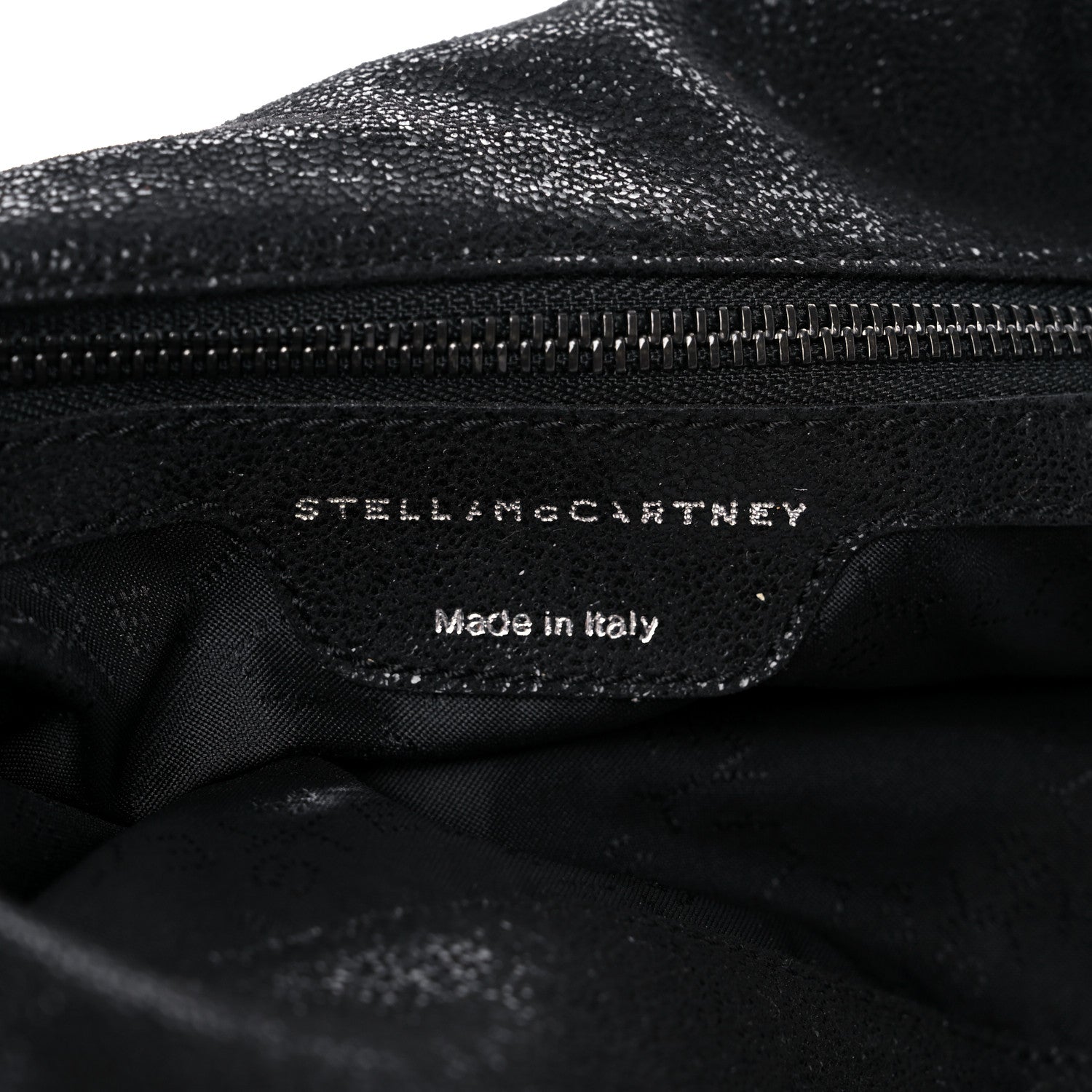 Stella McCartney Embellished Shaggy Deer Small Falabella Fold Over Tote Black 6 of 11