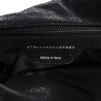 Stella McCartney Embellished Shaggy Deer Small Falabella Fold Over Tote Black 6 of 11