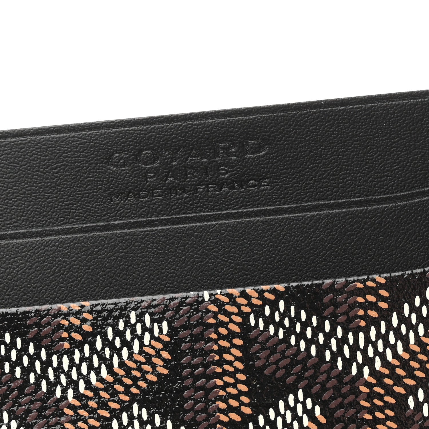 Goyard Goyardine Saint Sulpice Card Holder Black 6 of 7