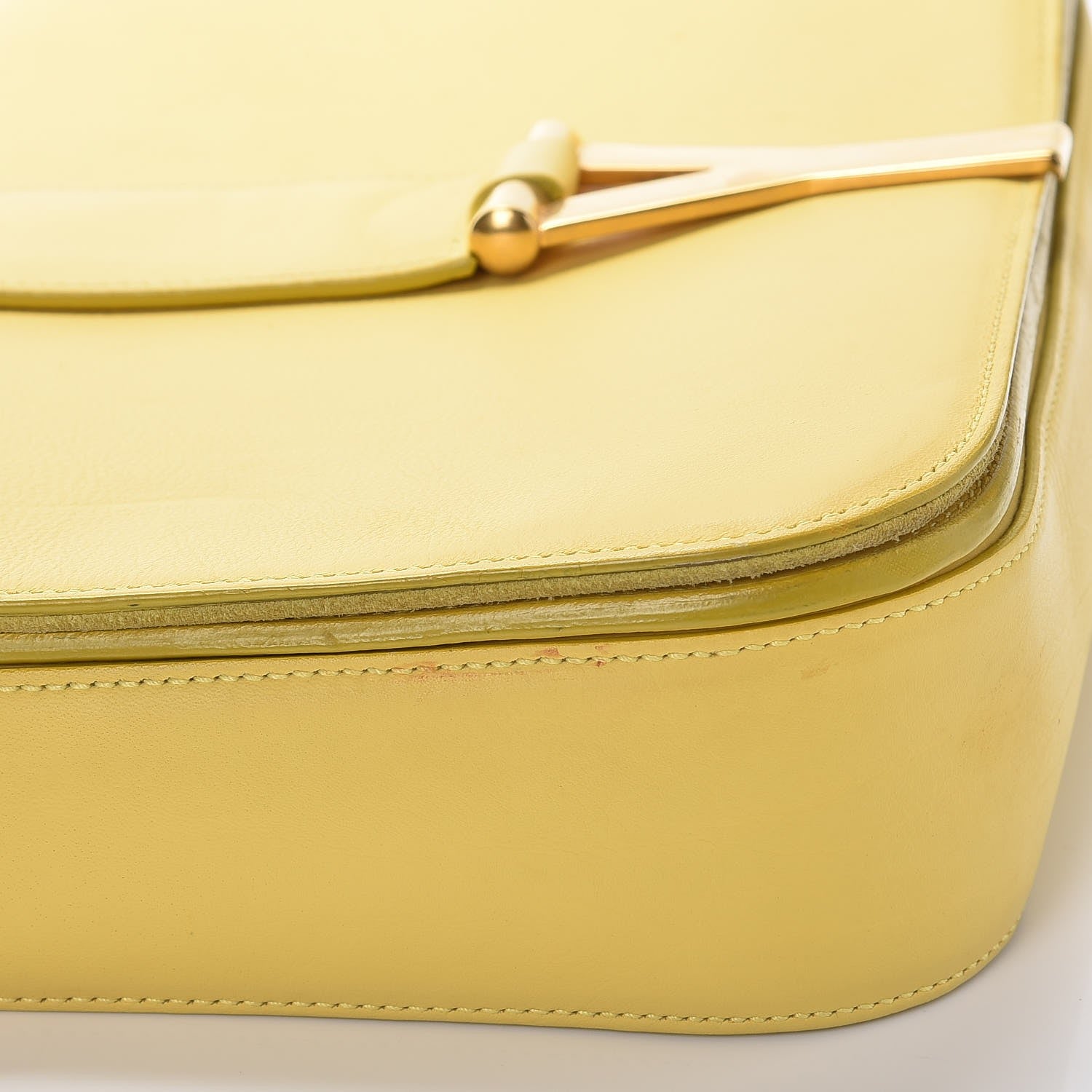 Saint Laurent Calfskin Classic Y Satchel Yellow 15 of 15