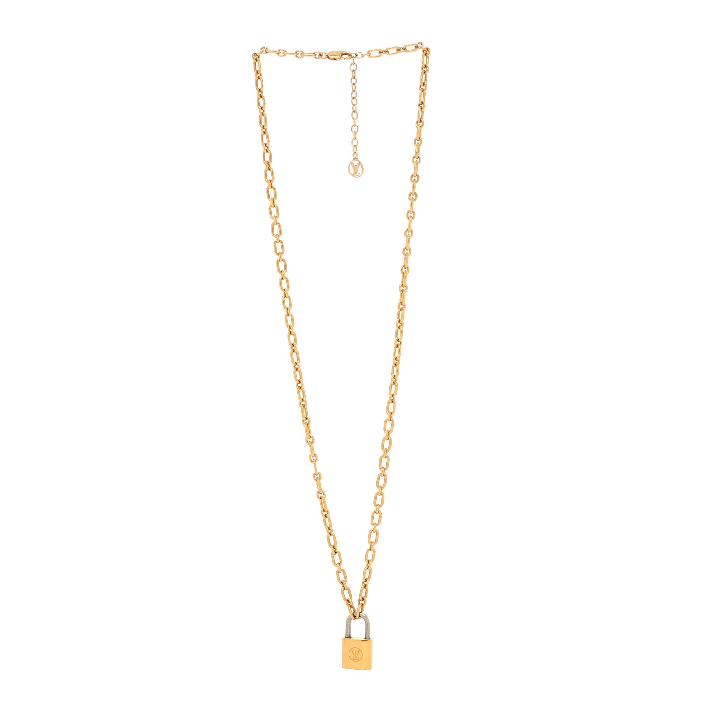Lock Me Pendant Necklace Gold