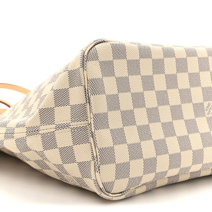 Louis Vuitton Damier Azur Neo Neverfull MM Rose Ballerine 10 of 11
