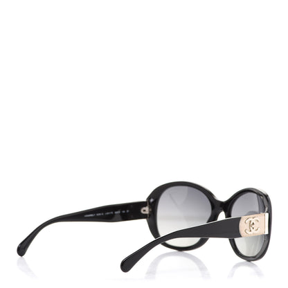 Chanel Acetate CC Turnlock Sunglasses 5235-Q Black Beige 4 of 7