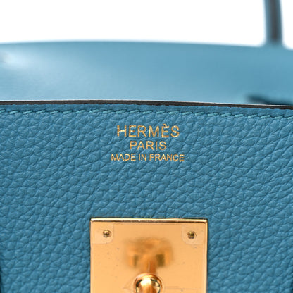 Hermes Togo Birkin 30 Turquoise 6 of 12