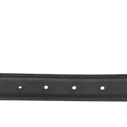 Hermes Swift Epsom 24mm Belt Strap 80 32 Orange Black 5 of 5