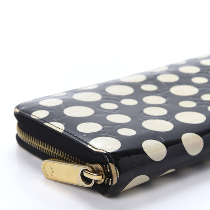 Louis Vuitton Vernis Kusama Infinity Dots Zippy Wallet Black 6 of 12