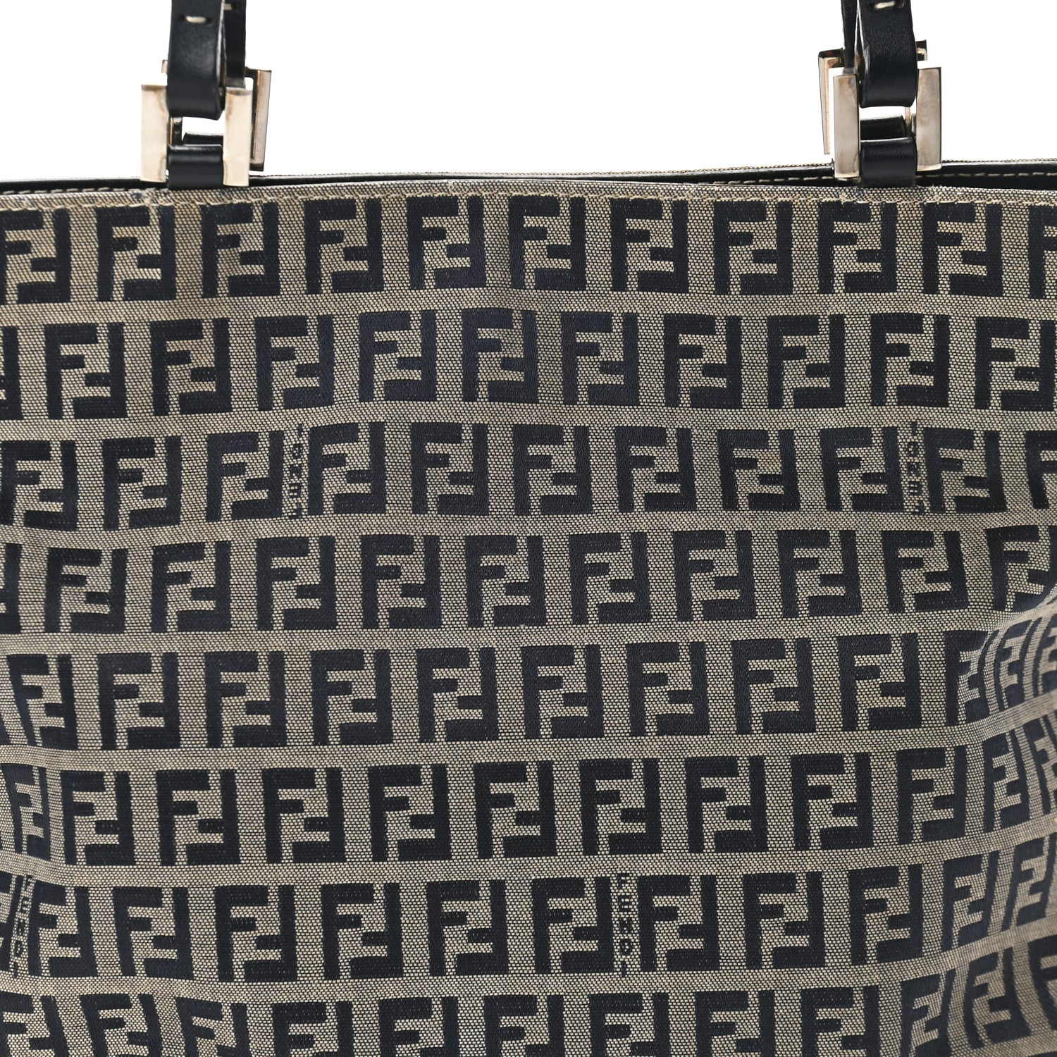 Fendi Zucchino Shopping Tote Navy 8 of 10