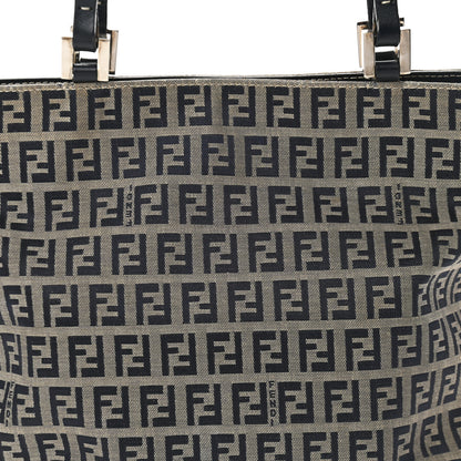 Fendi Zucchino Shopping Tote Navy 8 of 10