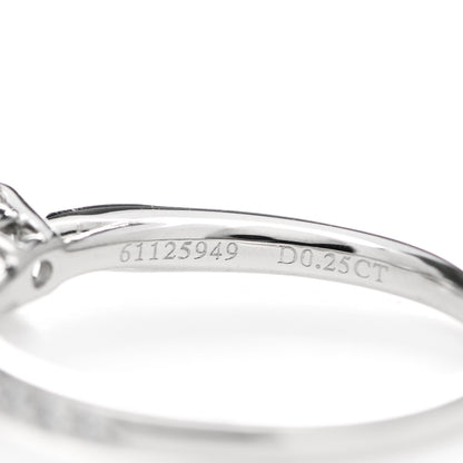Tiffany Platinum Diamond .25ct Round Brilliant Harmony Engagement Ring 49 5 4 of 6