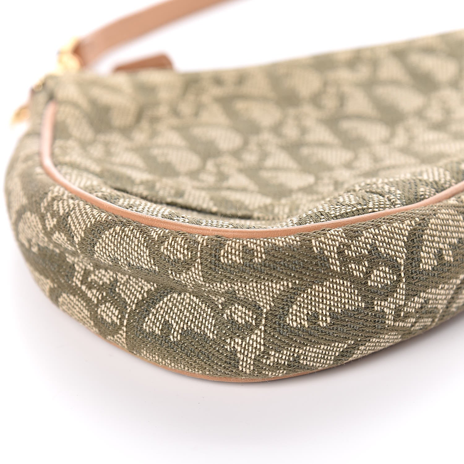 Christian Dior Monogram Mini Saddle Pochette Green 5 of 11