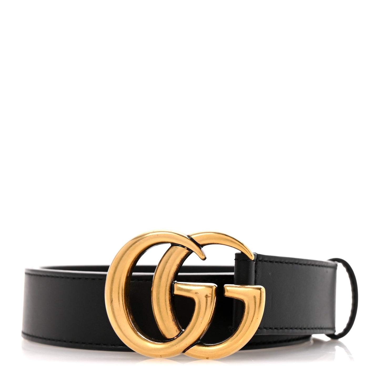 Calfskin Double G 30mm Belt 80 32 Black