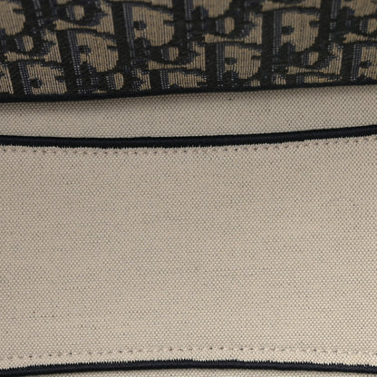 Christian Dior Oblique Small Bow Shopping Tote Blue Multicolor 5 of 13