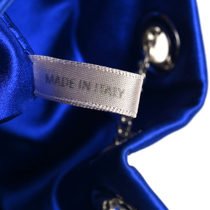Jimmy Choo Satin Crystal Embellished Bon Bon Bag Blue 7 of 12