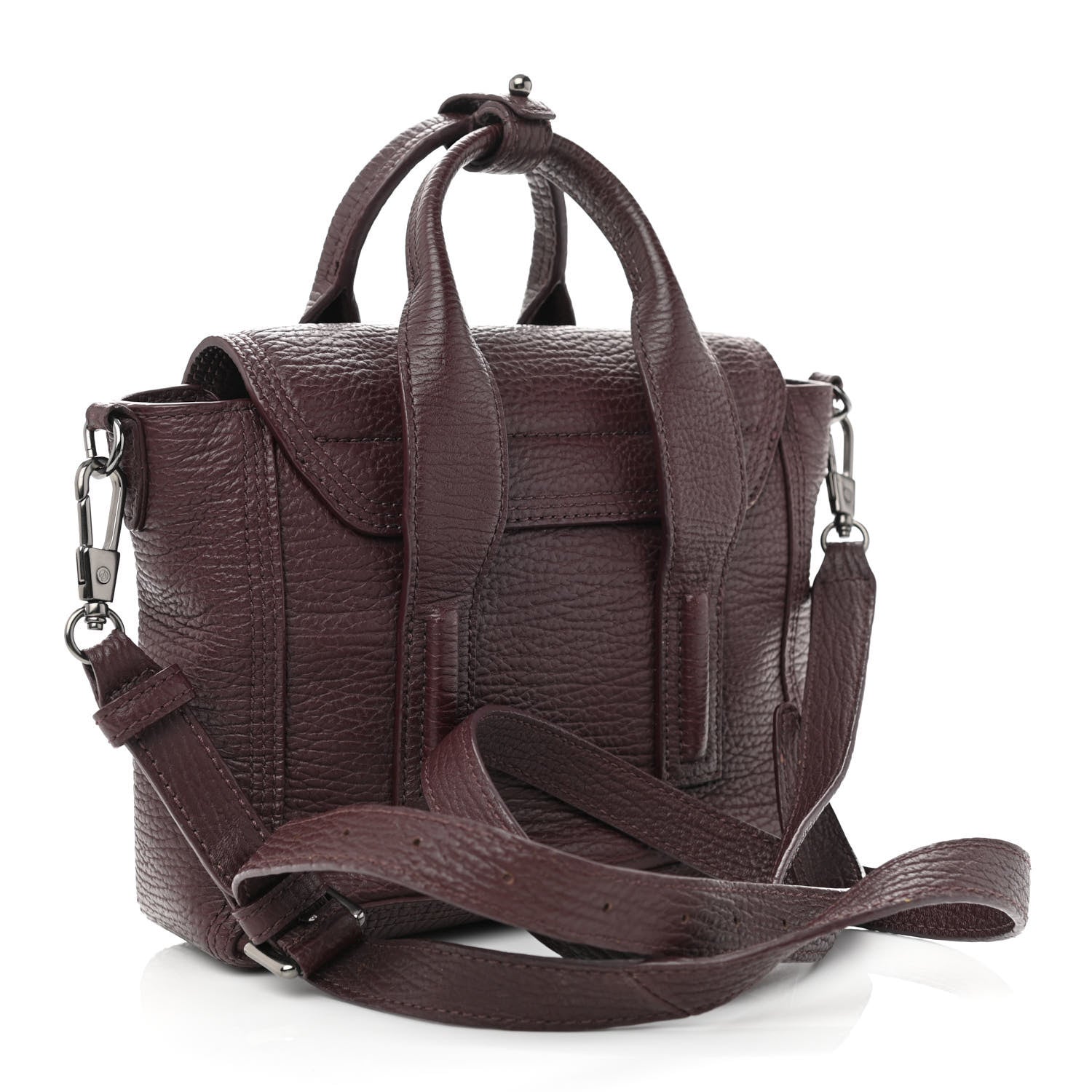 3.1 Phillip Lim Textured Calfskin Mini Pashli Satchel Burgundy 2 of 11