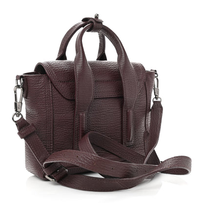 3.1 Phillip Lim Textured Calfskin Mini Pashli Satchel Burgundy 2 of 11
