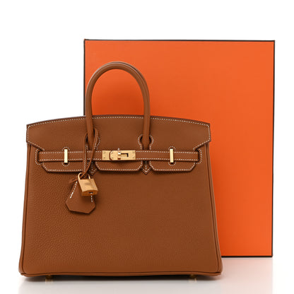 Hermes Togo Birkin 25 Gold 11 of 11