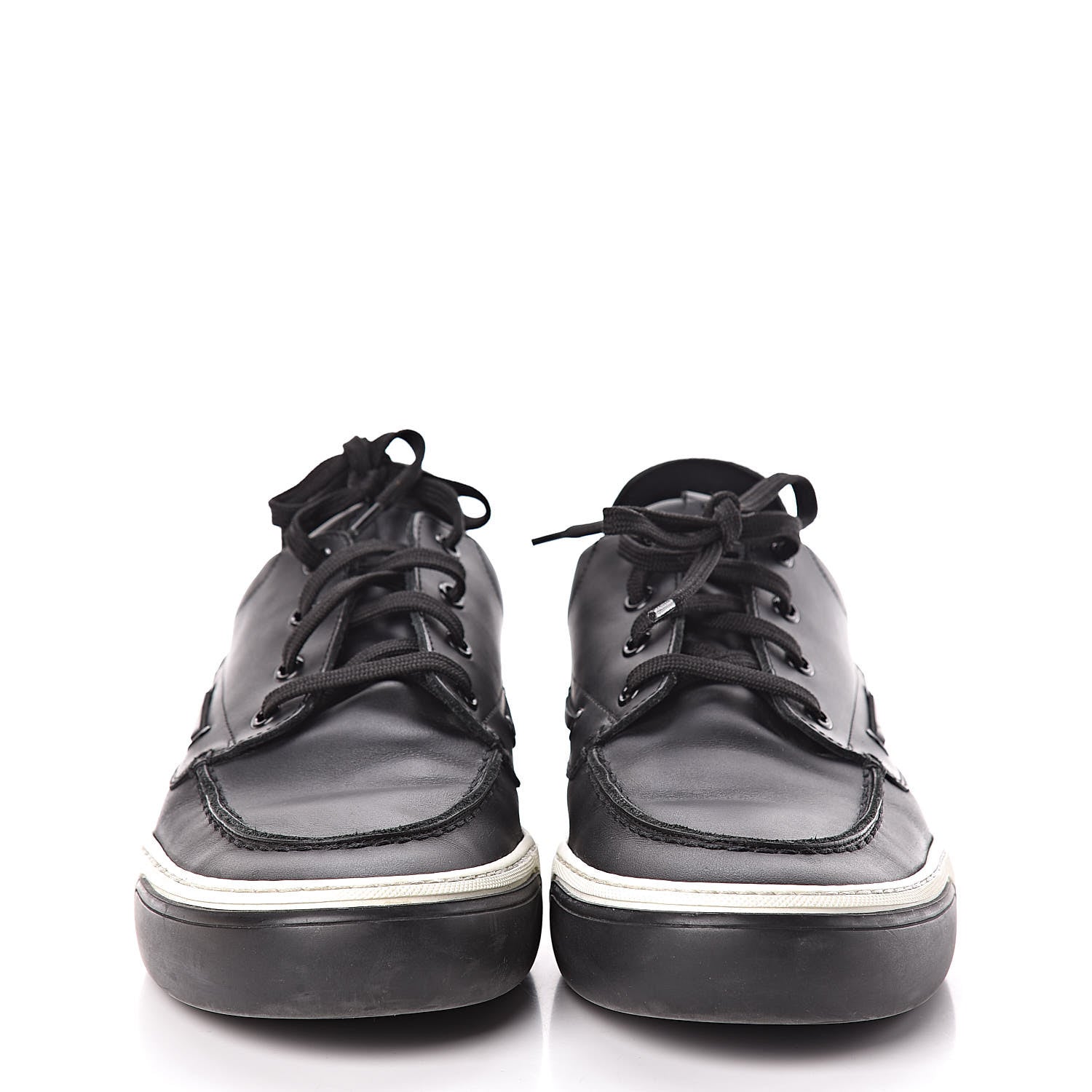 Louis Vuitton Calfskin Sneakers 8 Black 2 of 11