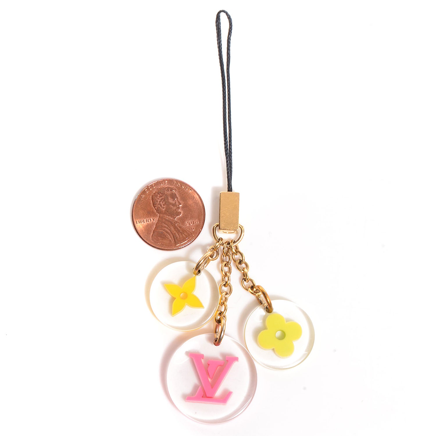 Louis Vuitton Resin Fleurs Phone Charm Pink 2 of 4