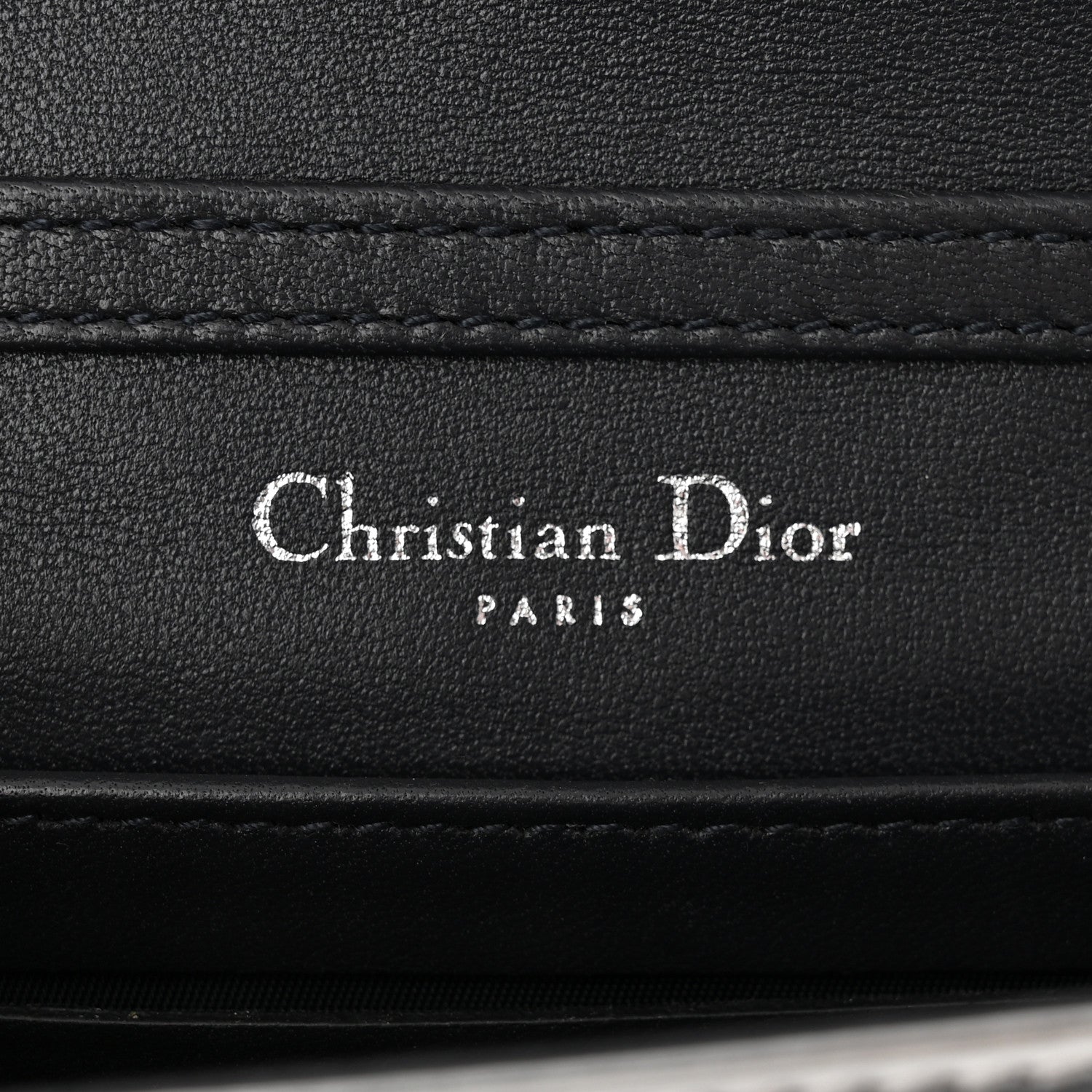 Christian Dior Metallic Patent Micro-Cannage Baby Diorama Flap Bag Silver 6 of 9
