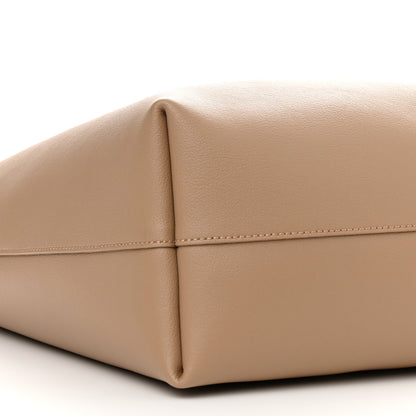 Saint Laurent Calfskin Large Shopping Tote Dark Toffee 9 of 10