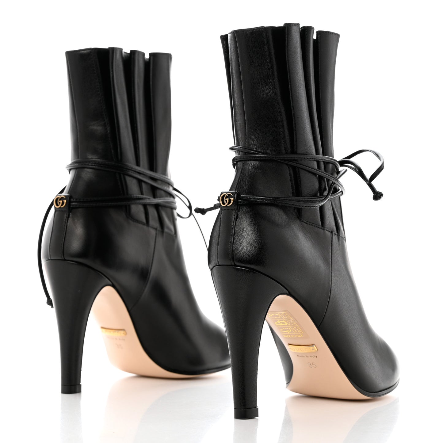 Malaga Kid Indya Bow Tie Ankle Boots 35 Black