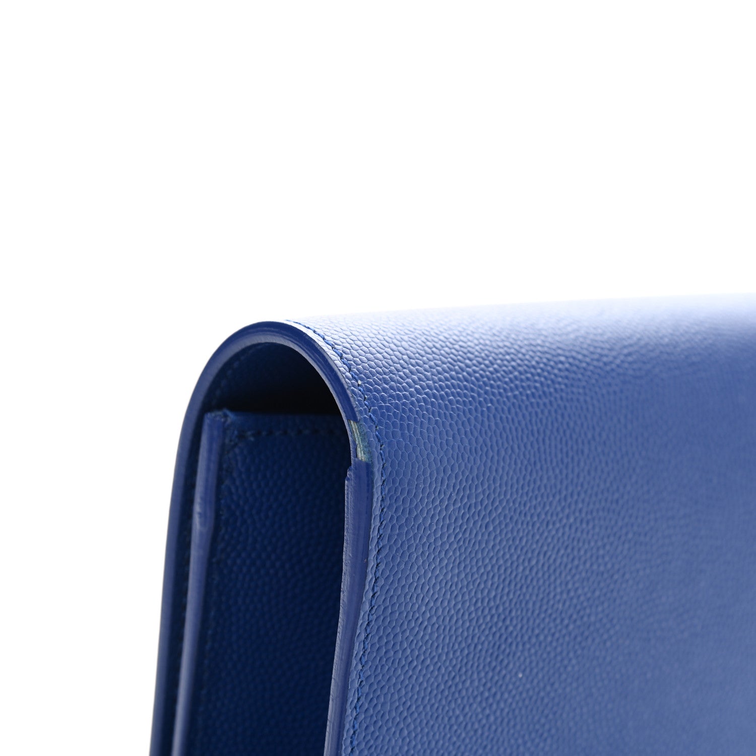 Saint Laurent Grain De Poudre Classic Monogram Kate Clutch Outremer 10 of 10