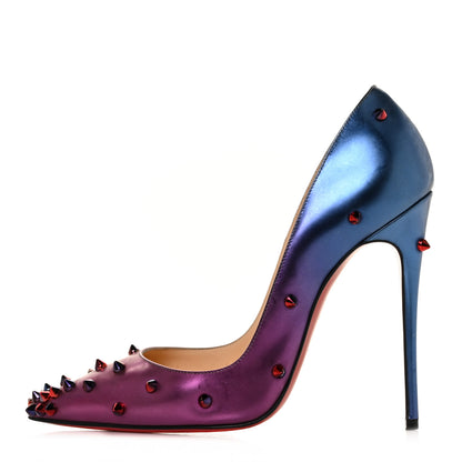 Christian Louboutin Patent Scarabe Degraspike 120 Pumps 36 Rose Digitale 1 of 9