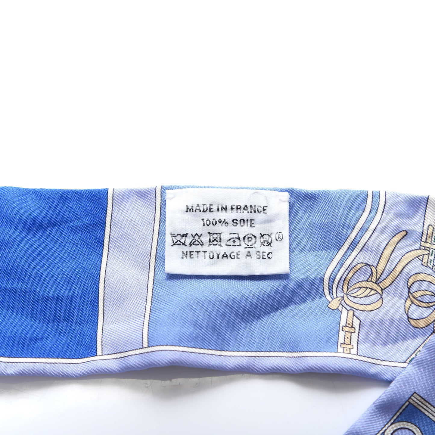 Silk Camails Twilly Scarf Lavande Vert Bleu