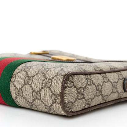 Gucci GG Supreme Monogram Web Small Ophidia Messenger Bag Brown 11 of 11