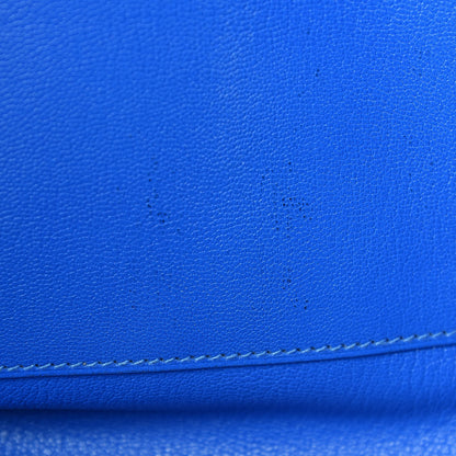 Hermes Taurillon Clemence Birkin 35 Bleu Hydra 11 of 11