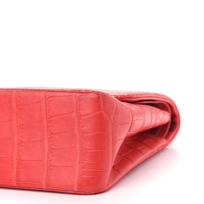 Chanel Alligator Jumbo Double Flap Red 9 of 9