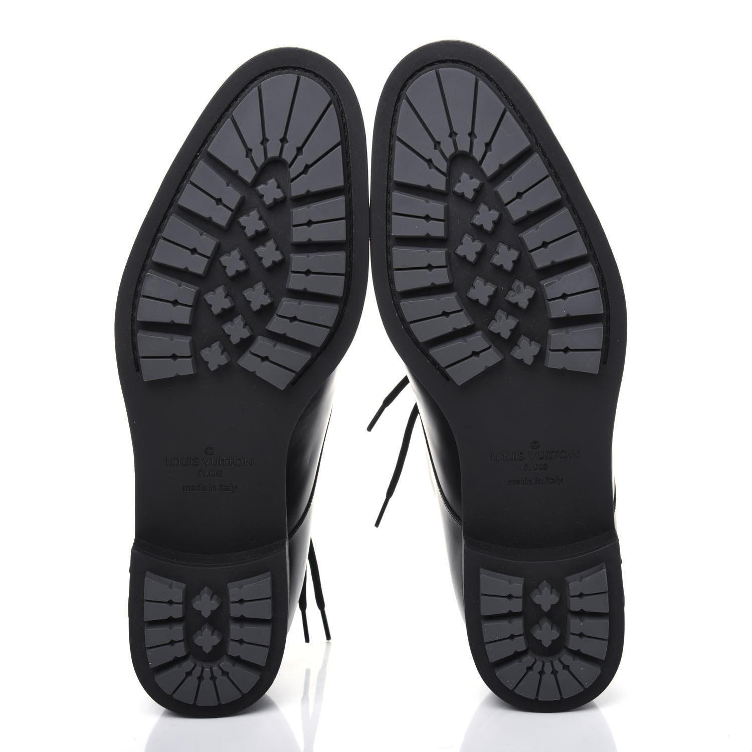 Louis Vuitton Calfskin Mens Derby LV Harness Shoes 9 Black 5 of 9