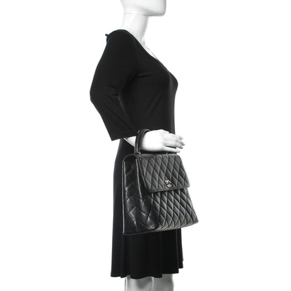 Chanel Caviar Quilted Jumbo Kelly Flap Black 2 of 12