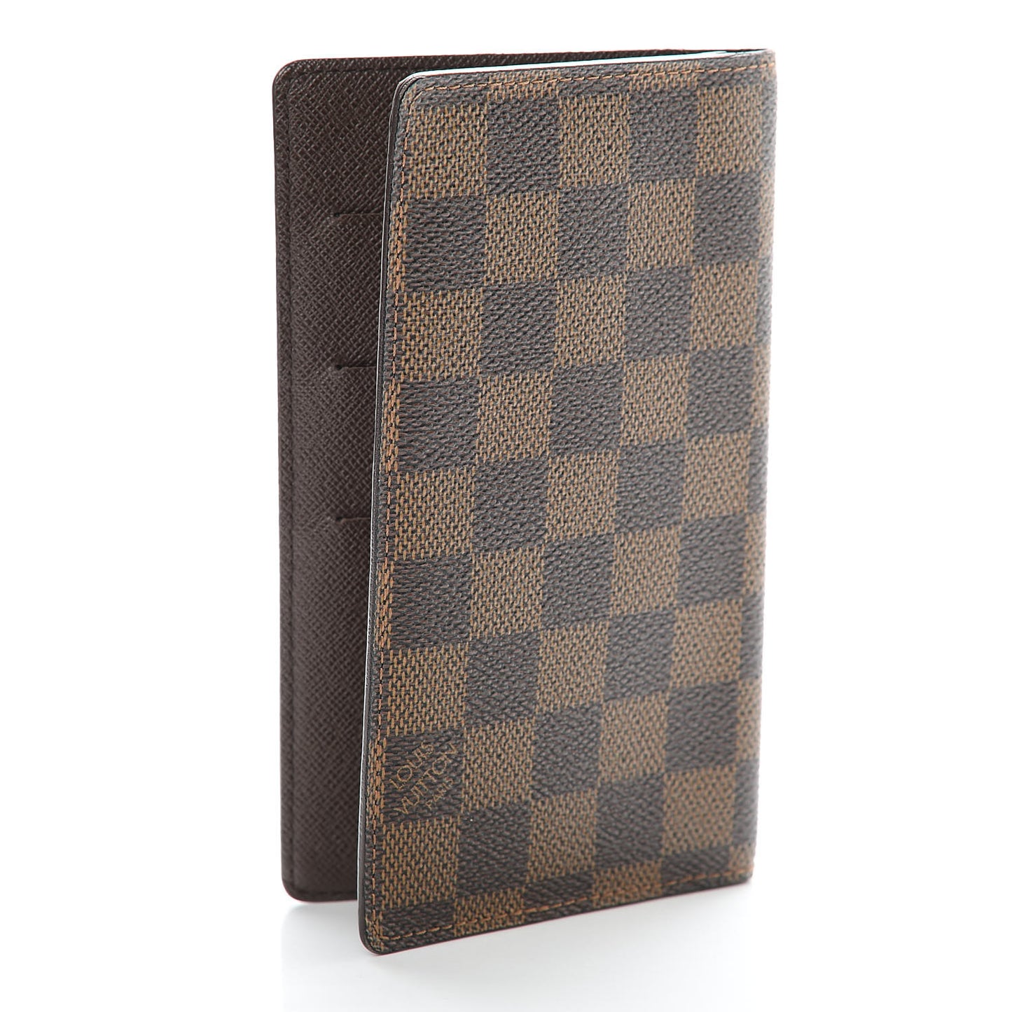 Damier Ebene Checkbook Cover Wallet