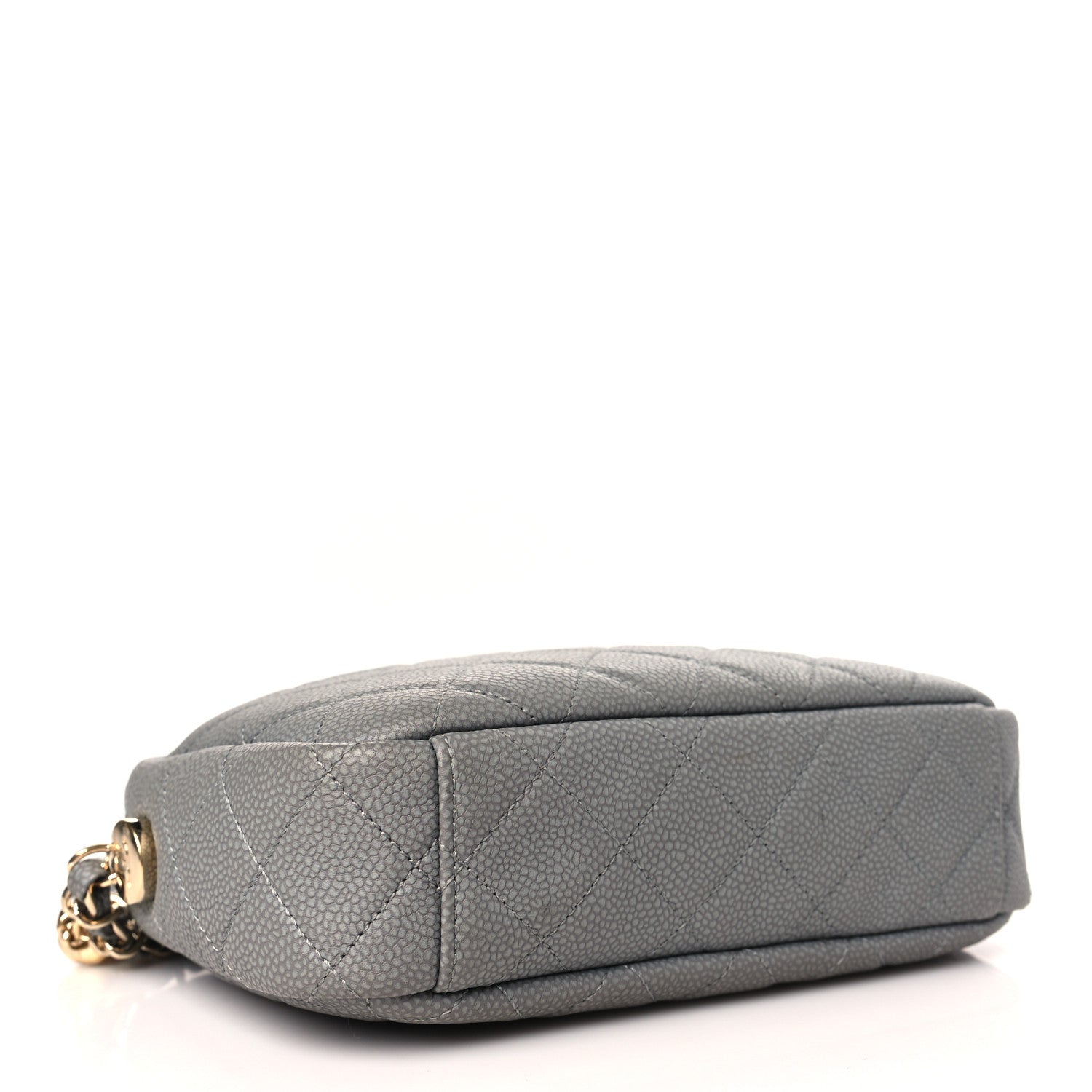 Chanel Caviar Quilted Coco Tassel Small Camera Case Grey 4 of 10