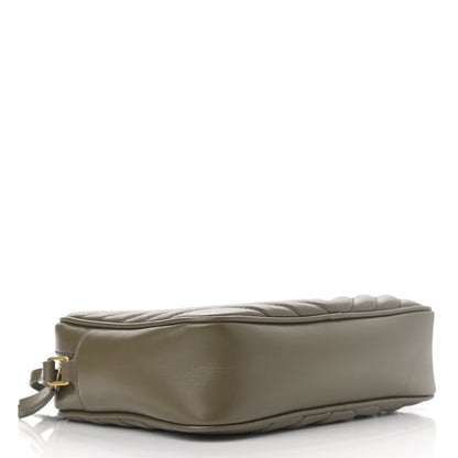 Saint Laurent Calfskin Matelasse Monogram Lou Camera Bag Military Olive 4 of 10
