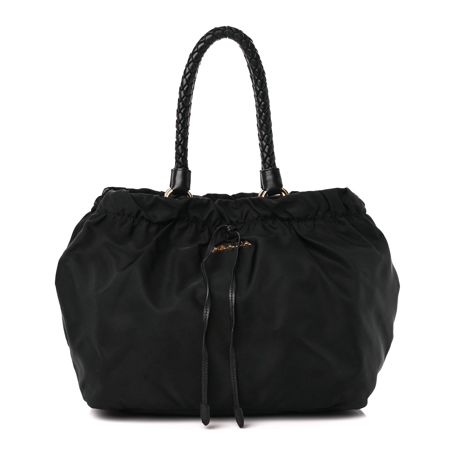 Prada Tessuto Nylon Bow Shoulder Bag Black 1441911 – FASHIONPHILE