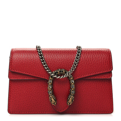 Gucci Calfskin Super Mini Dionysus Shoulder Bag Hibiscus Red 1 of 11