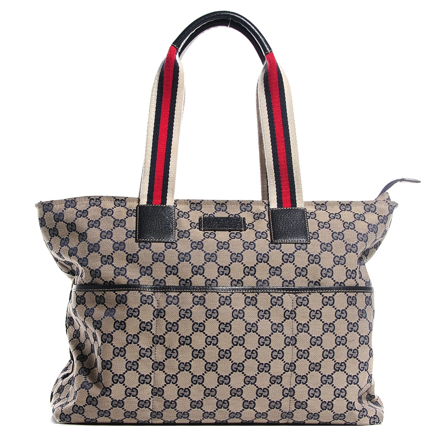 Gucci Monogram Web Large Diaper Tote Navy 1 of 10