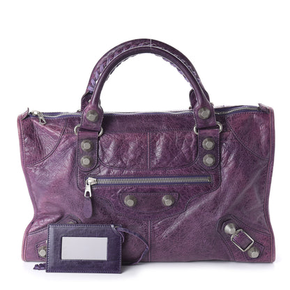 Balenciaga Agneau Giant 21 Silver Hardware Work Raisin 1 of 13