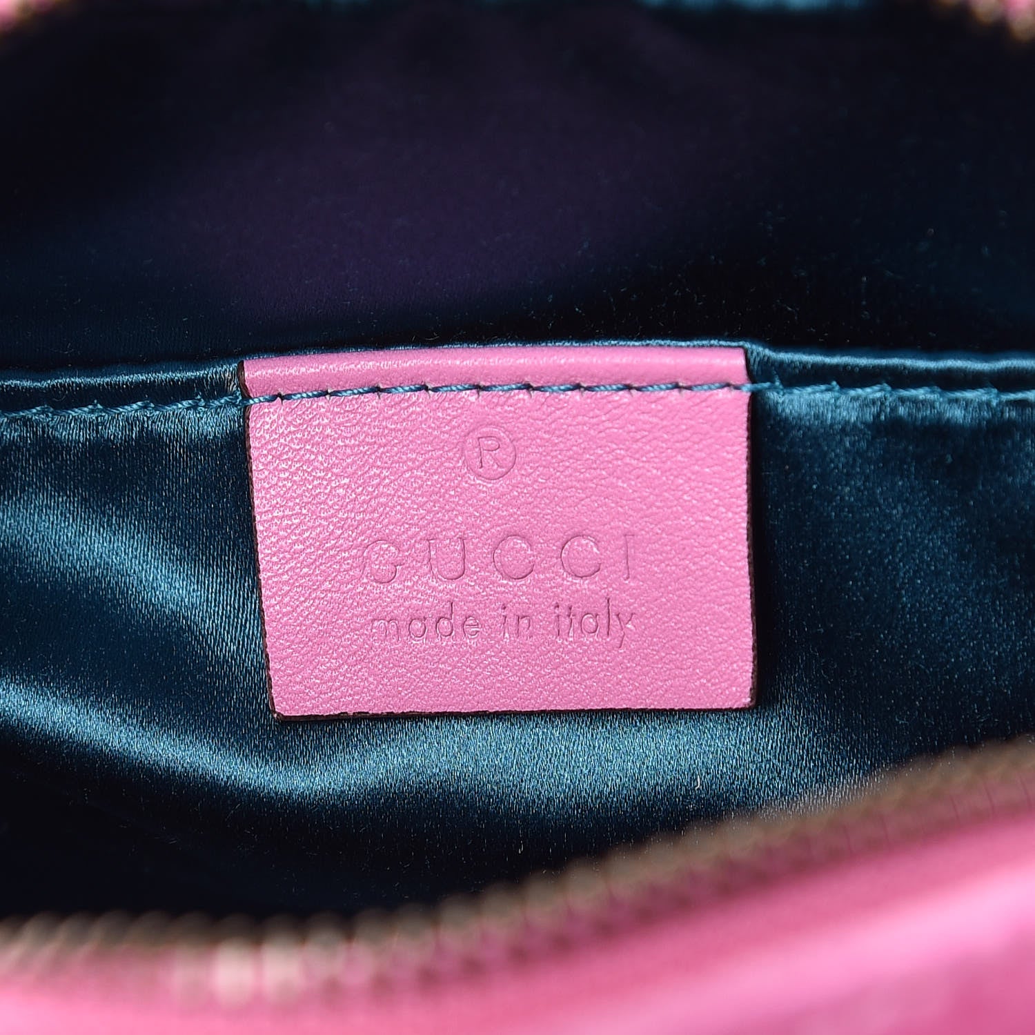 Gucci Velvet Matelasse Marquise Crystals Mini GG Marmont Chain Shoulder Bag Malva 6 of 10
